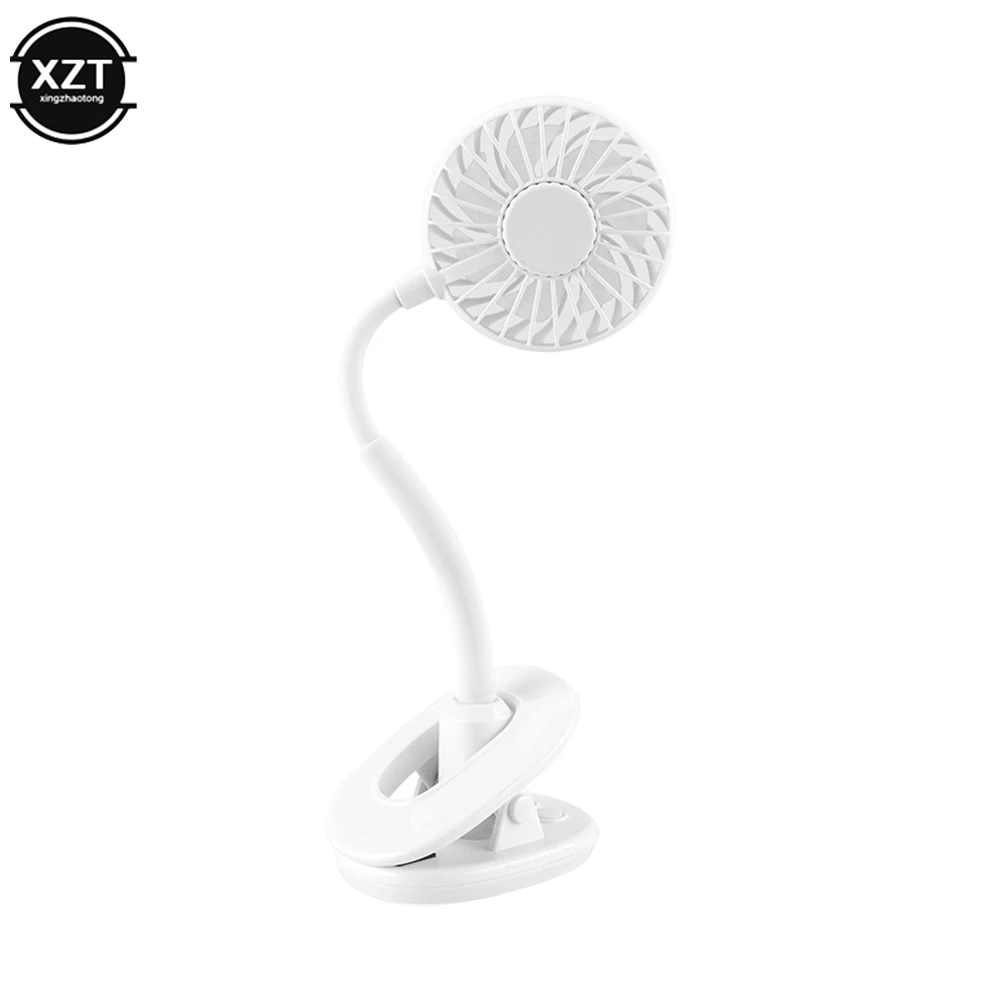 New Aromatherapy Small Electric Fan USB Rechargeable Flexible Arm Adjustable Clip Fan for Outdoor Travel