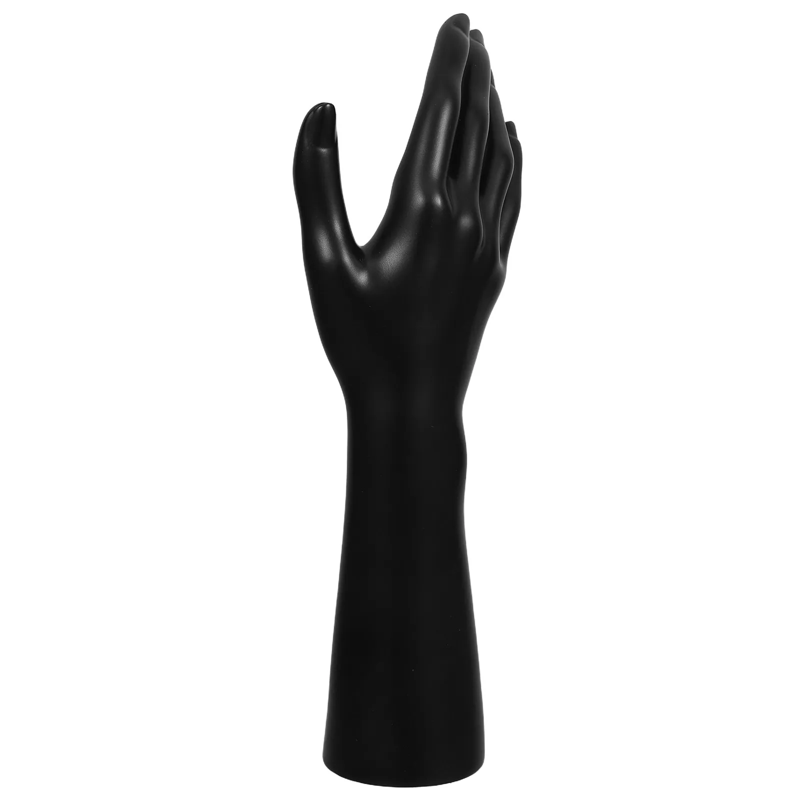 

Realistic Angled Hand Mannequin Jewelry Display Stand for Rings Bracelets Watches Gloves Sturdy Plastic Hand Prop Elegant