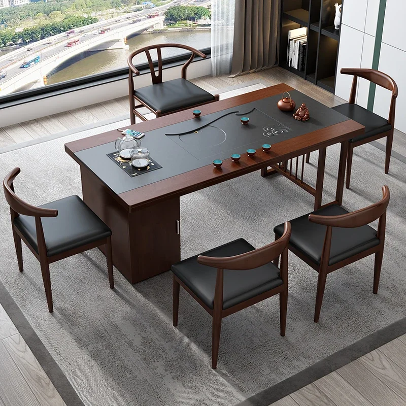 

Wood Desk Tea Table Computer Tables Reception Desks for Home Office Supplies Desk Accessories Wood Furniture Chinese