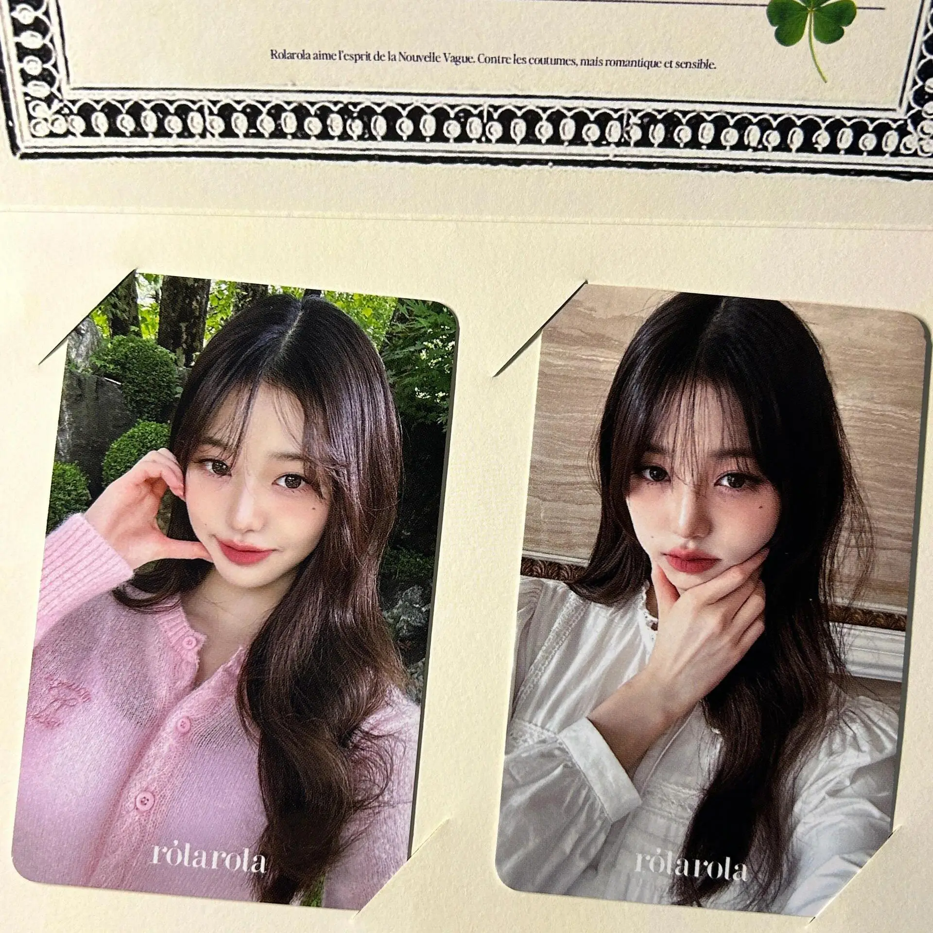 2pcs/set Kpop Ido IVE Lomo Cards WONYOUNG Rolarola Photocards Photo Card Postcard for Fans Collection