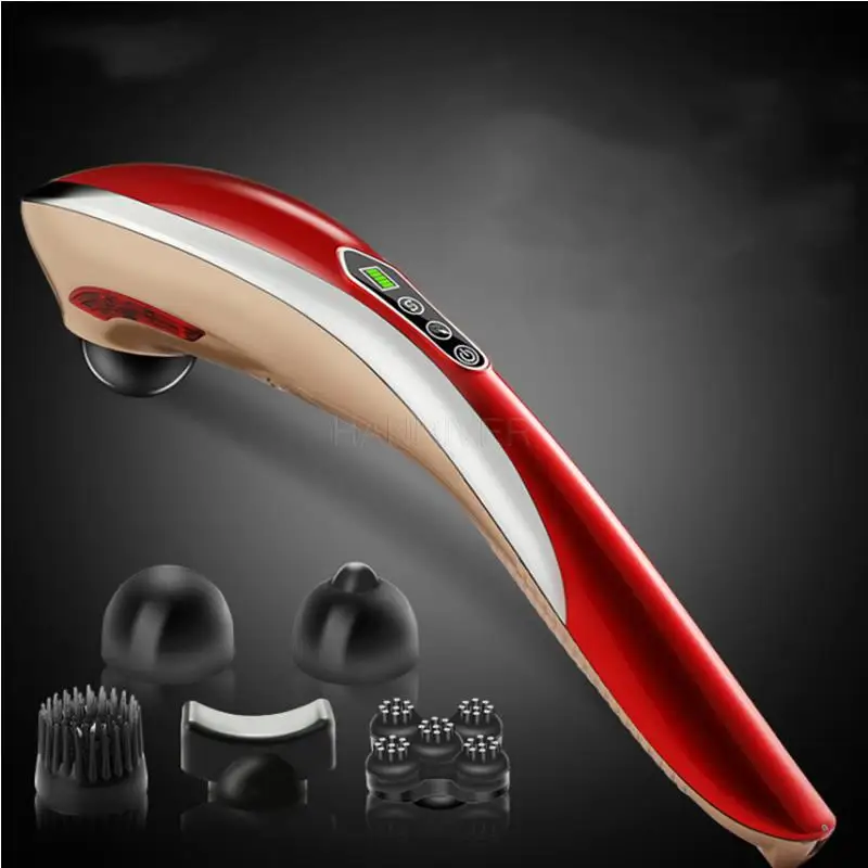 Dolphins electric massager great neck shoulder waist leg handheld beat vibration full-body massage hammer apparatus