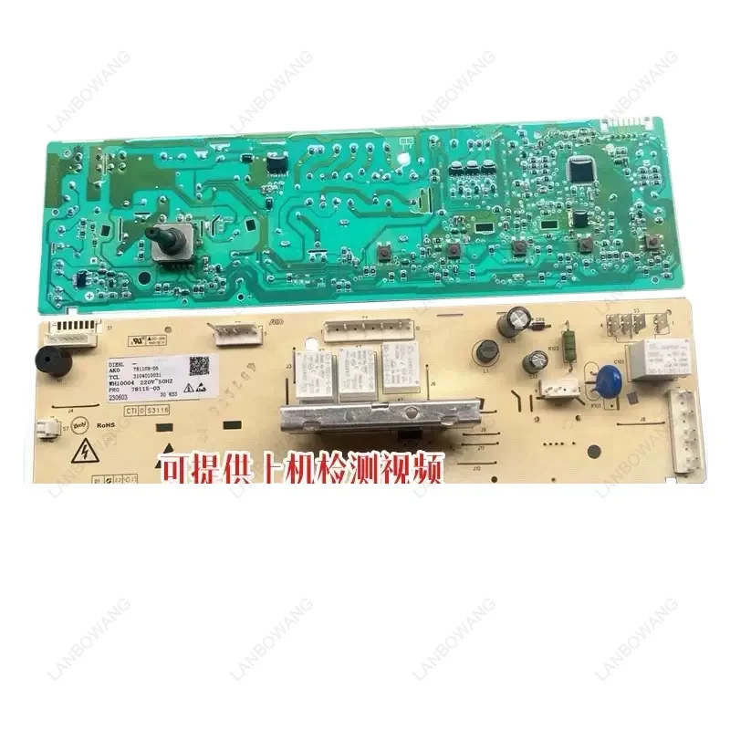 Fully Functional Washing Machine Control Board & Digital Display Panel XQG60-F10102T XQG60-F10102 Part No.3104010031