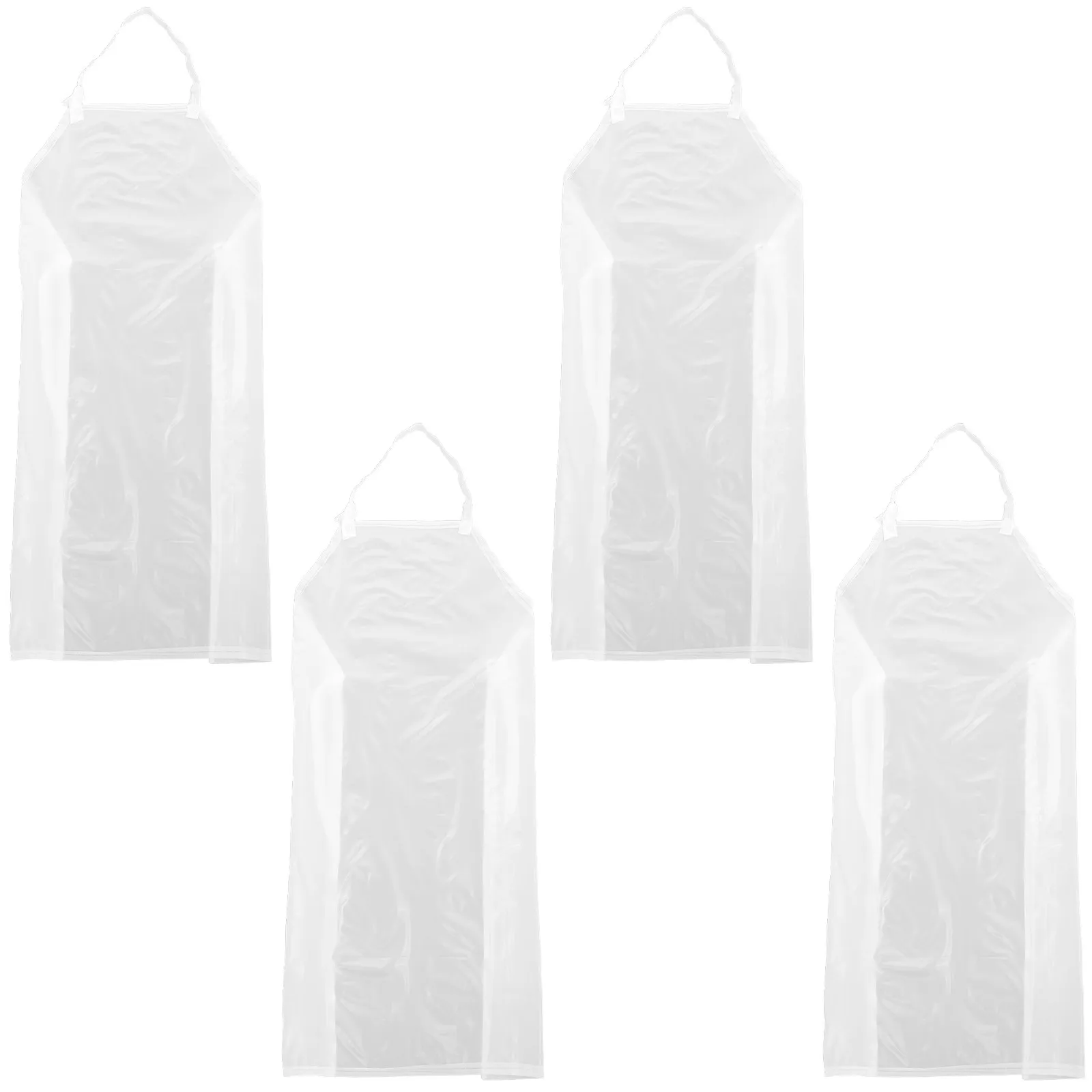 

4Pcs Waterproof Kitchen Aprons Frosted PVC Oilproof Adjustable Cooking Grilling Dog Grooming Gardening Cleaning