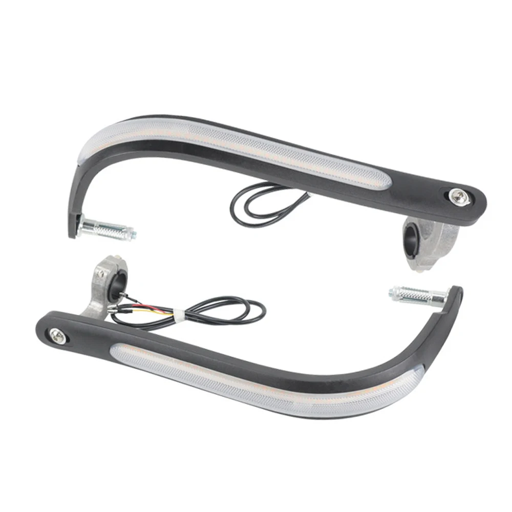 Motorcycle LED Handle Wind Shield Handguards Protector Covers LED Turn Signals Running Light Universal Motorbike Accessories