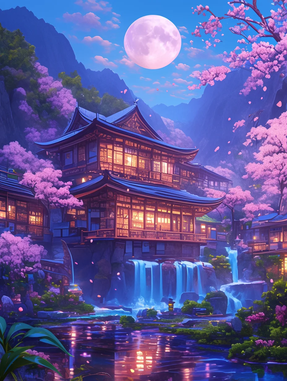 CHENISTORY Chinese house by river 01