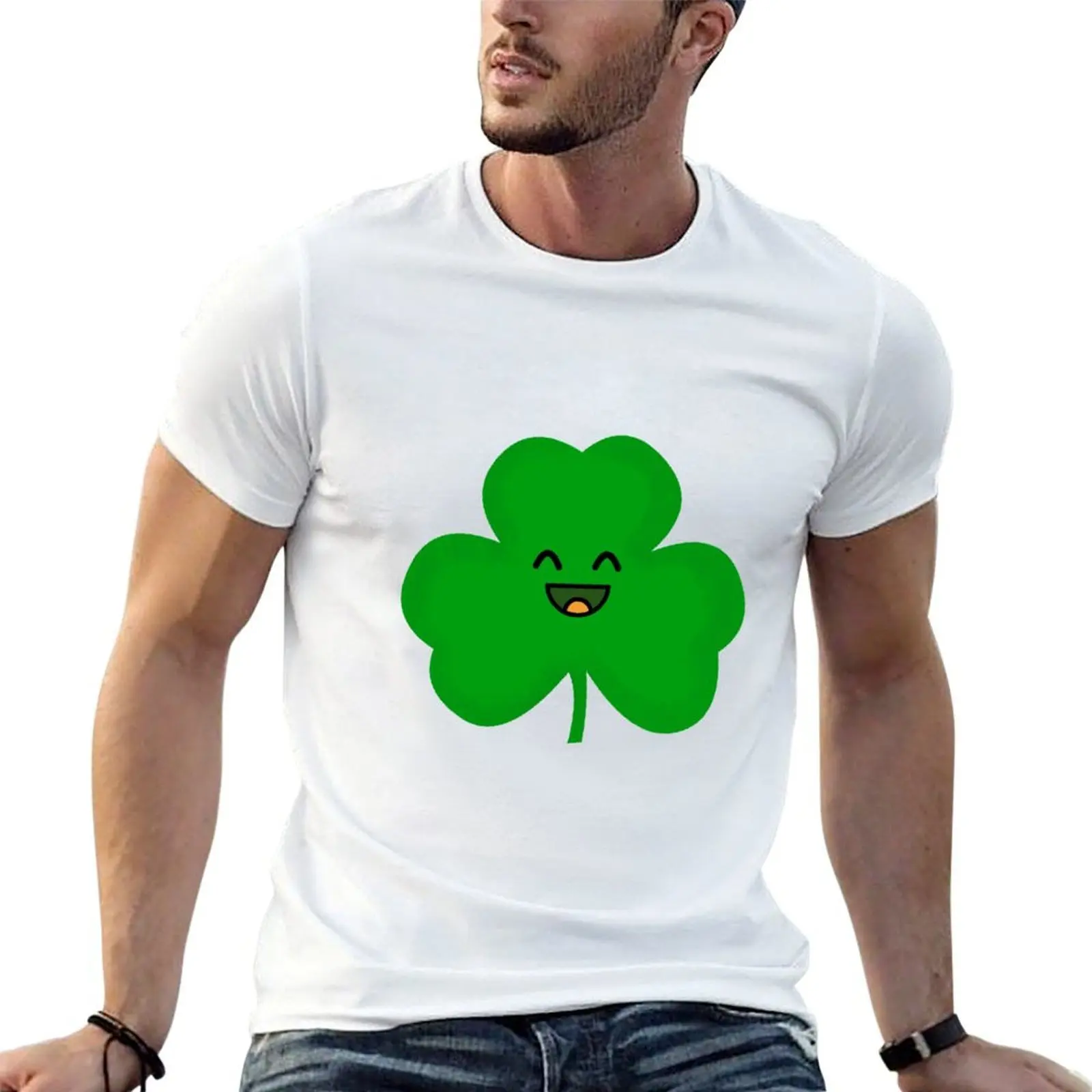 Happy Shamrock T-Shirt essential t shirt anime clothes mens t shirts casual stylish