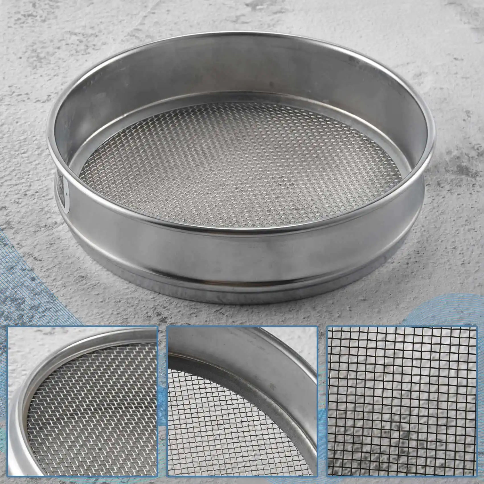 Heavy Duty Garden Riddle Sieve Mesh Soil Sift Compost Seed Tray Gardening Tool-10 (2mm)