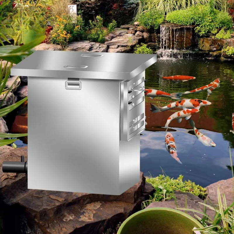 Koi Pond Surface Skimmer, Anti-Suction Device, Feeding Mode, Floating Debris Removal, Aeration Tool, Pond Maintenance Equipment
