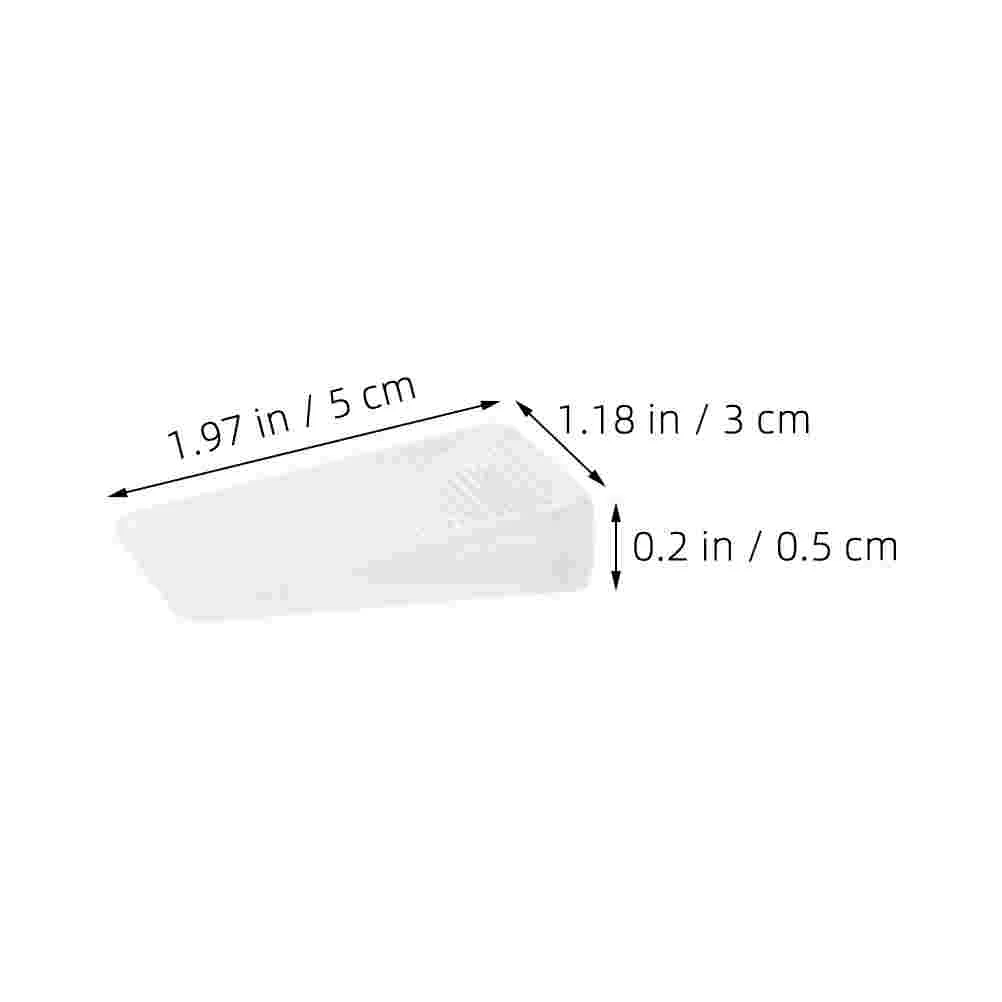 4 buah alas kaki Kabinet Wedge furnitur Shims untuk meninggikan meja stabilizer perlengkapan restoran Pvc