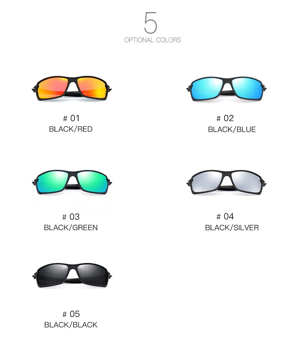 Neue Männer Polarisierte Sonnenbrille Marke Designer Platz Sport Sonnenbrille Männlich Fahren Angeln Goggle UV400 Frauen Reise Brillen – Detail 6