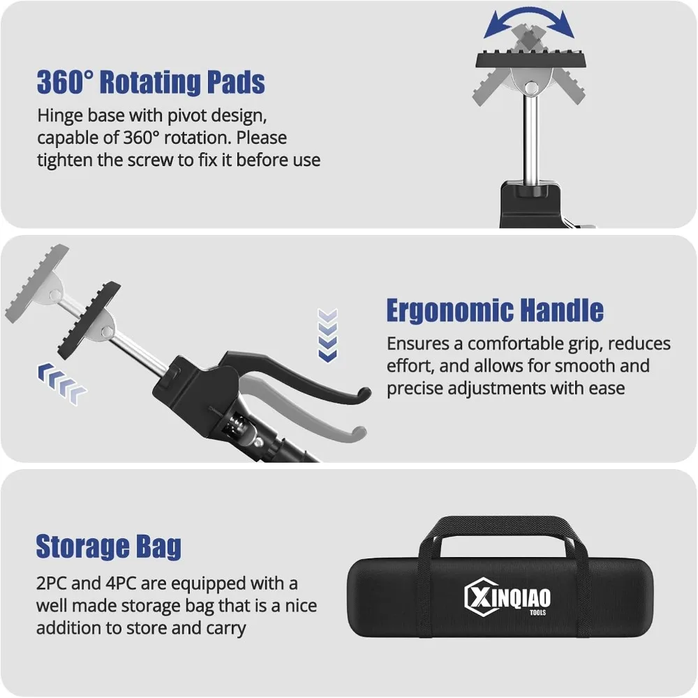 Adjustable Heavy Duty Support Poles for Cabinet Installation, Extendable from 49.2 to 114.2 Inches, Pack of 2