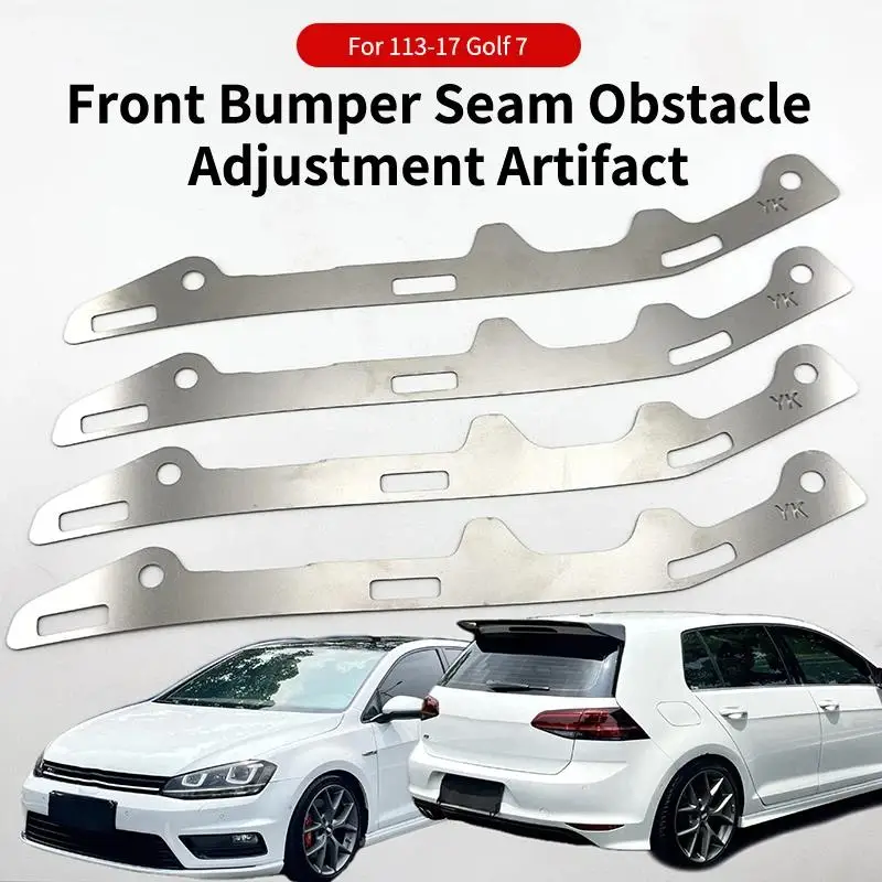 Front Bumper  Alignment Correction Brackets Stainless Steel for  Golf VII MK7 2013-2017 Bumper Seam Adjuster Kit