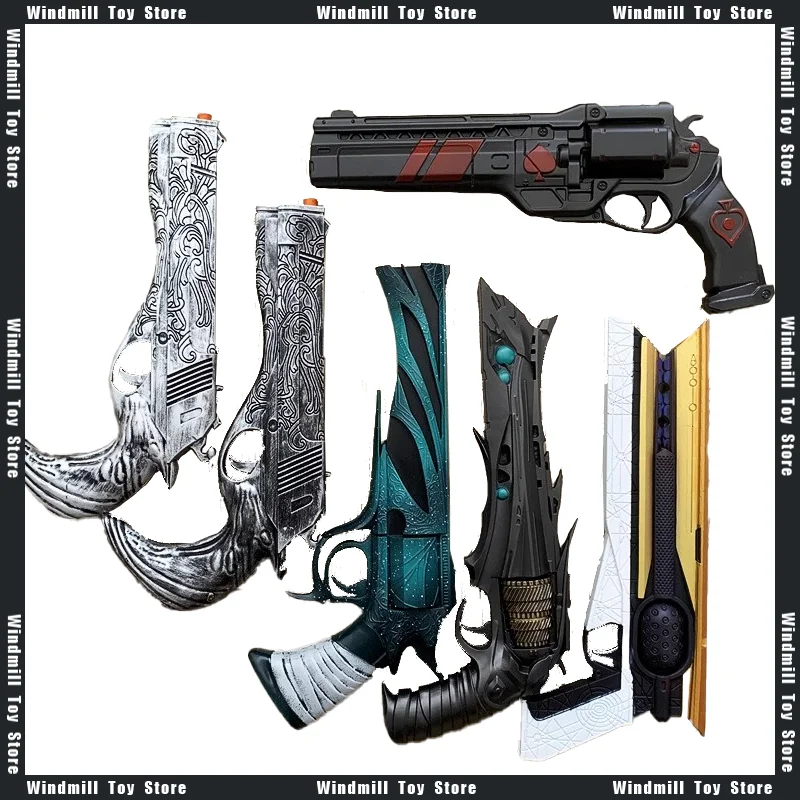 

39cm Destiny 2 Thorn Weapon Sunshot Witch Queen Pistol PU Cannot Launch Game Peripherals Weapon Model Cosplay Props Collections
