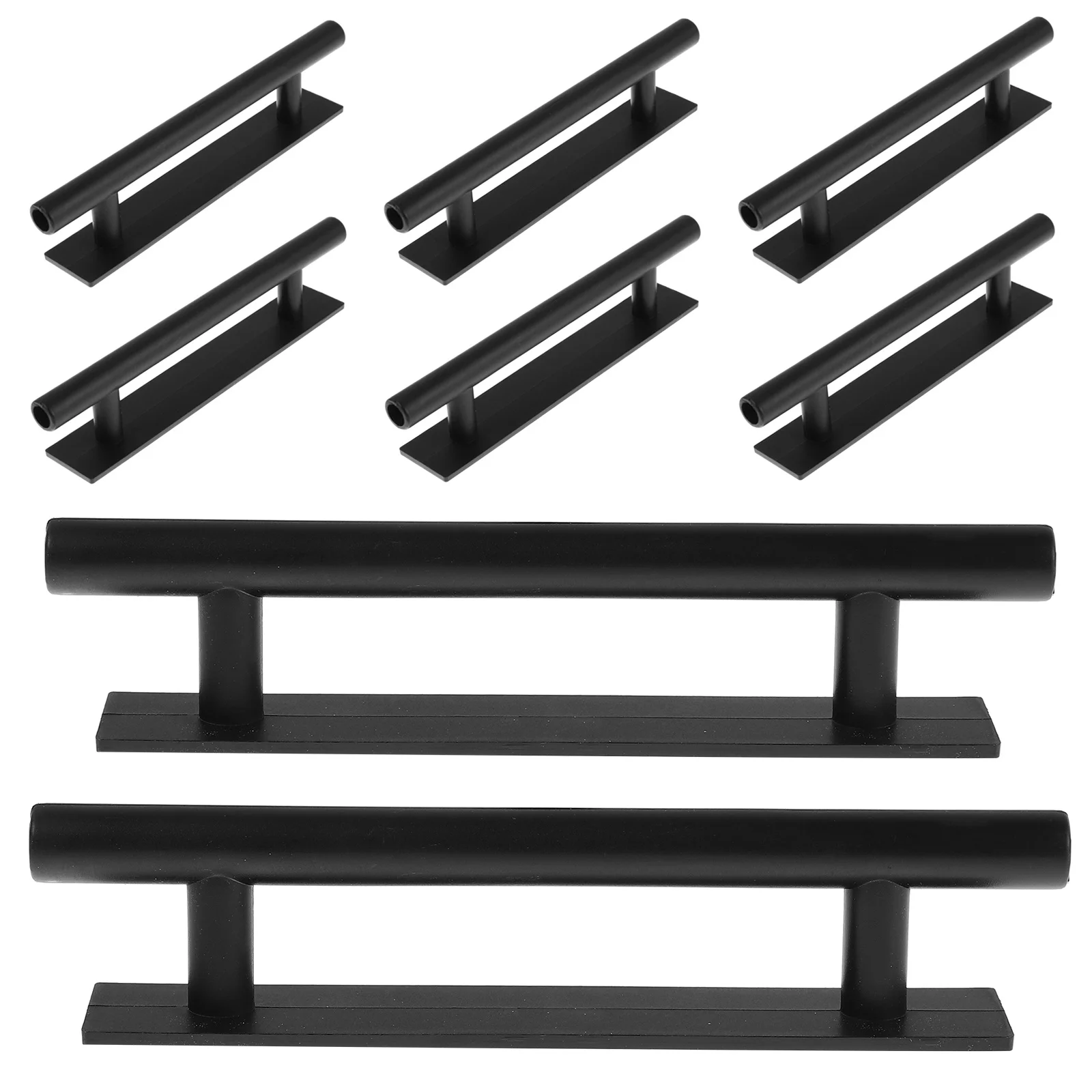 

8pcs Self-Adhesive Window Handle Pull No Drill Installation Easy Mount Plastic Glass Door Handle For Sliding Wardrobe Shower