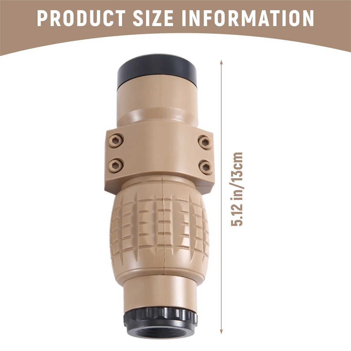 Melhor visão 3x lupa escopo compacto com flip up capa apto para 20mm montagem em trilho brinquedos telescópio