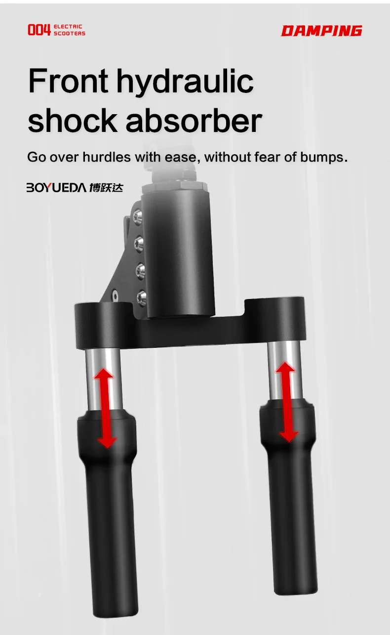 BOYUEDA Q7PRO Dual Motor 52V19AH Elektroroller, faltbar, 10 Zoll, High-End All-Terrain Elektroroller – Detail 4