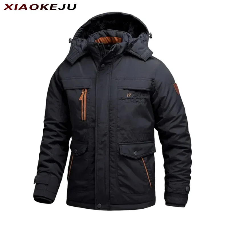 Jackets Heavy Winter Coat Men's Hooded Sweat-shirt Knitted Camping Fishing Male Clothes Mens Designer Luxury Clothing Fashion