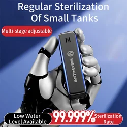 220-240V Aquarium UV MINI Sterilization Lamp Submersible Lamp UV Sterilizer Algae Clean Light Digital display timing Eu Plug 3W