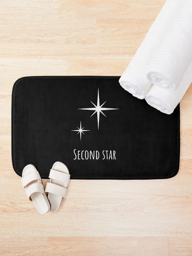 Second Star To The Right Bath Mat Non-Slip Bathroom Rugs Baths Mat