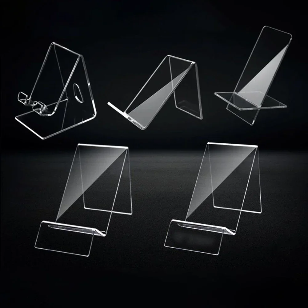 

Mobile Mount Display Stand Protect Phone From Scratches Stylish Phone Holder Acrylic Desk Decoration Home Décor Irregular Shape