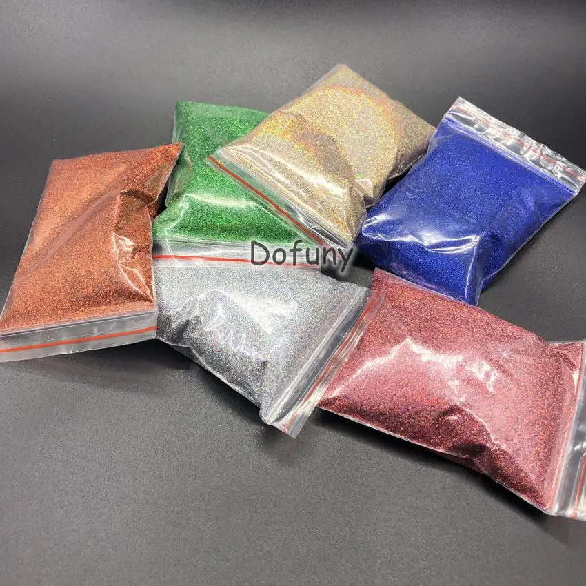 50g Nails Holographic Dip Laser Powder Magic Mirror Powder Nail Glitters Nail Art Sequins Chrome Pigment Shimmer Gel Polish Dust