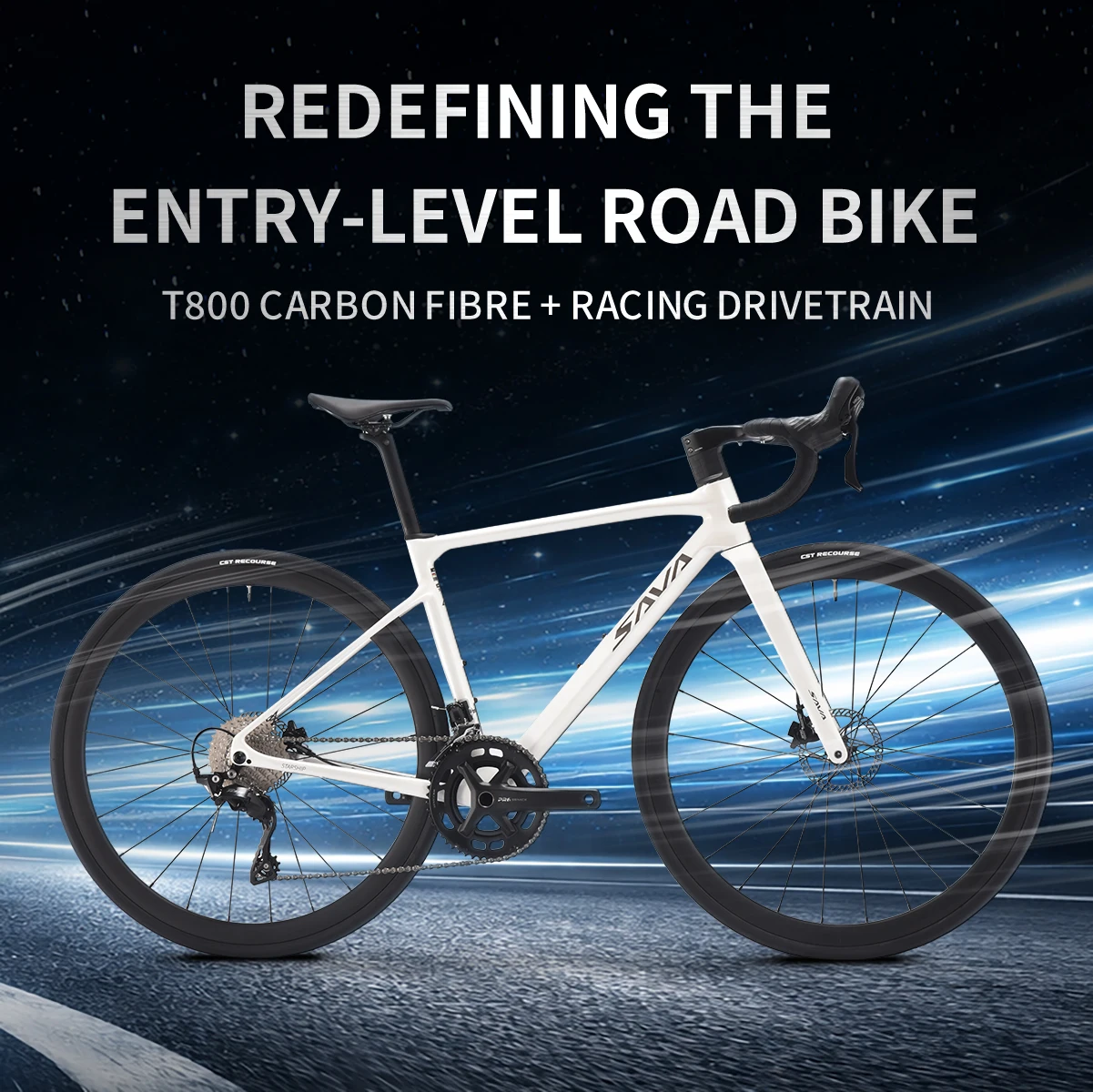 

Велосипед шоссейный SAVA 2026 NEW STAR SHIP из карбонового волокна, с групсетом Shimano 105 R7100, 24-скоростными гидравлическими дисковыми тормозами, для взрослых