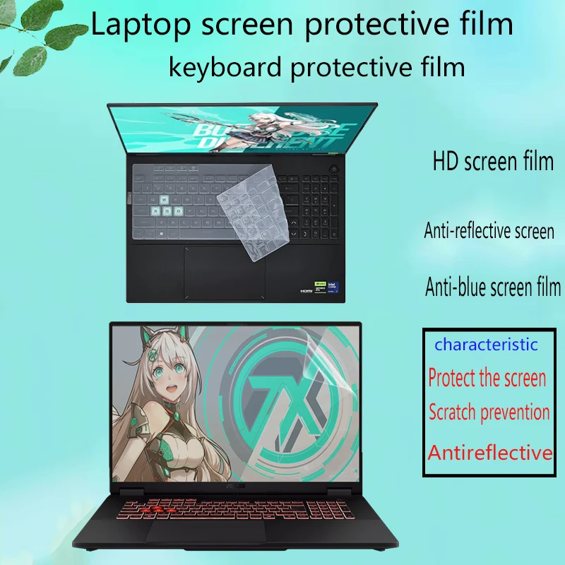 

For 18inch ASUS TUF Gaming A18 FA808U 2025 Laptop screen film High-definition Display Protective film Keyboard film