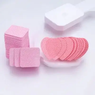 400 Blatt fusselfreie Nageltücher, Nagellackentferner-Pads, kompakte Make-up-Entferner-Tücher aus Baumwolle in Reisegröße, fusselfreie Wattepads
