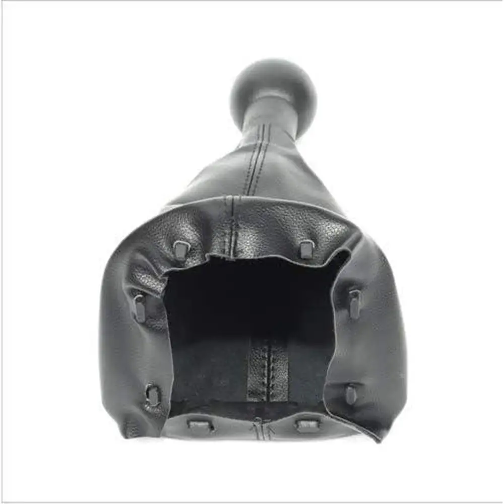 

Leather and Plastic Black Car Gear Shift Knob 5 Speed Gear Stick Gaiter For Peugeot 307 CC 207 308 Car Accessories