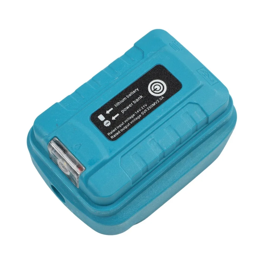 Compact 21V to 5V Step-Down Adapter with USB Interface for Charging Mobile Devices via BL1830 BL1840 BL1815 Batteries
