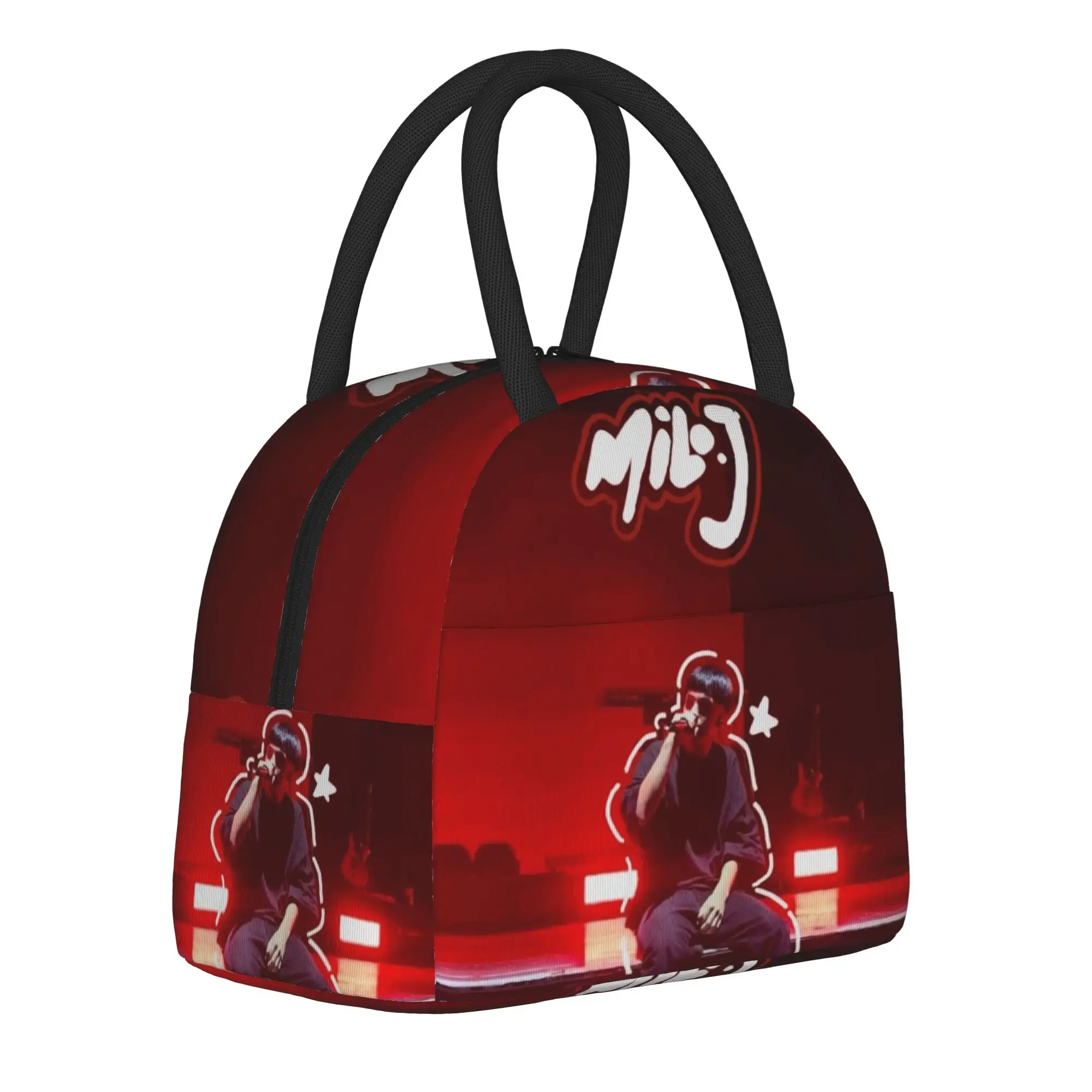 

Milo J Rapper Music Album Tour Product Insulated Lunch Tote Bag For School Office Food Bag Reusable Thermal Cooler Lunch Boxes