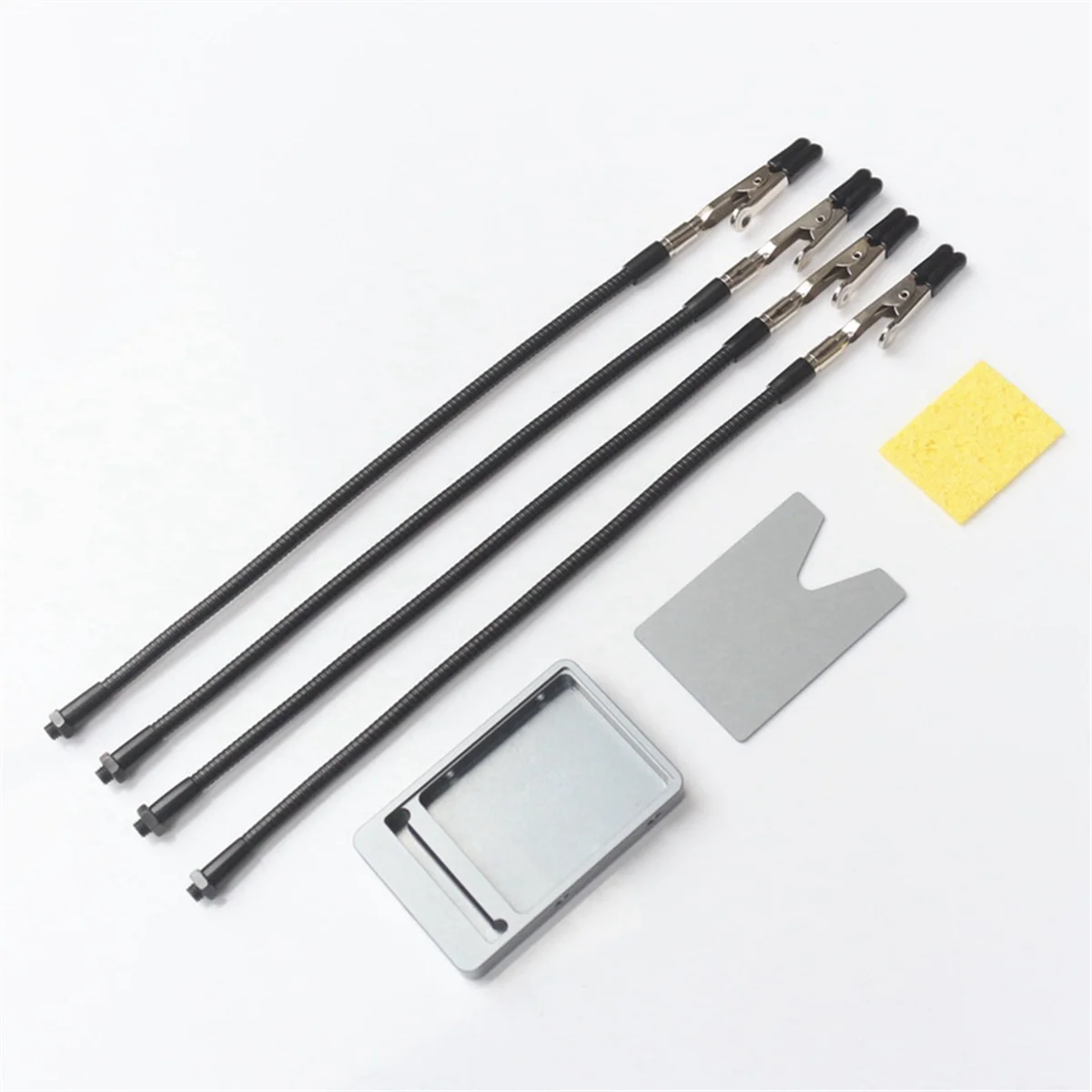 N18R ユニバーサルサードヘルピングハンズはんだ付け補助ツール PCB ボードホルダー 4 個の金属フレキシブルアーム付き TS101 TS80P SH72