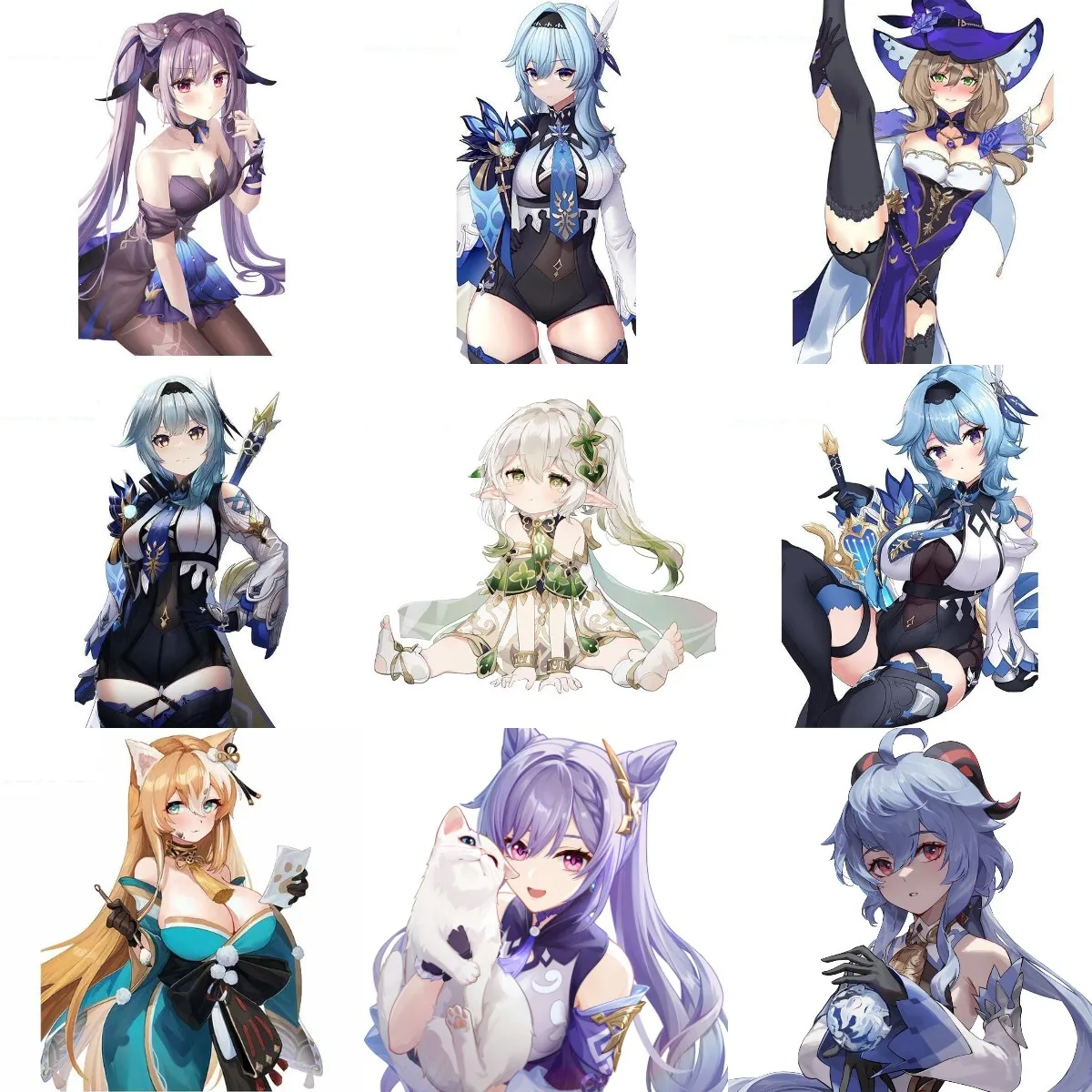 

Genshin Impact Game Characters Stickers for Decorate Car Laptop Motorcycle Camper Door Bumper Wall Room Decal Accessories