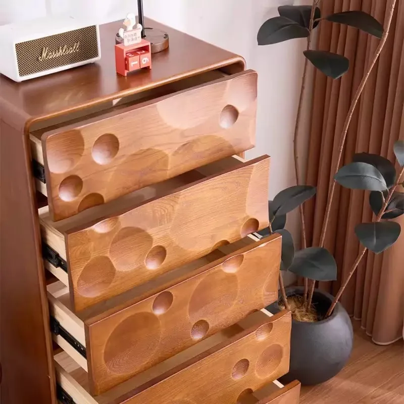 خزائن خشبية صلبة باللون الرمادي، خزانة ملابس لغرفة النوم، أريكة جانبية، أدراج فرنسية #3