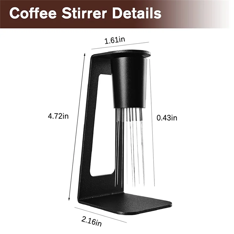N98R 1Pcs WDT Tool Espresso Magnetic Coffee Stirrer Espresso Distribution Tool With Stand