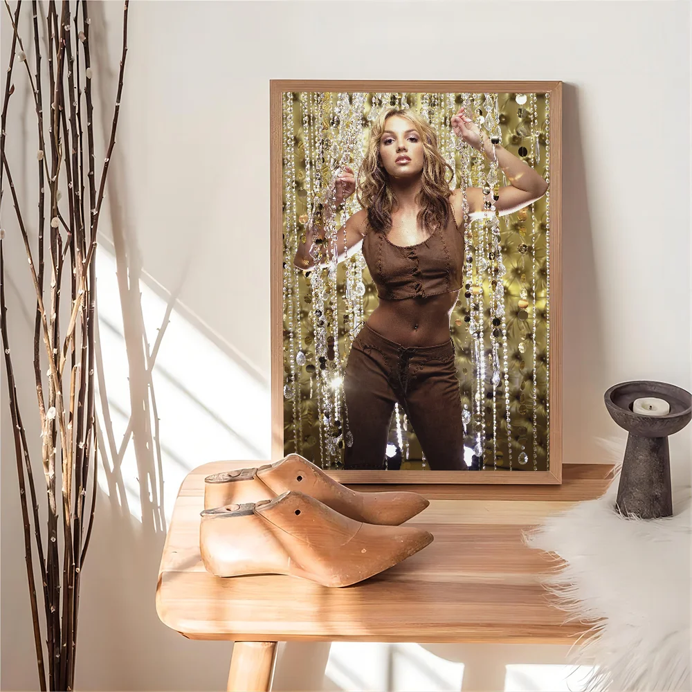 Singer Britney Spears Self-adhesive Art Poster HD Quality Wall Art Retro Posters for Home Home Decor