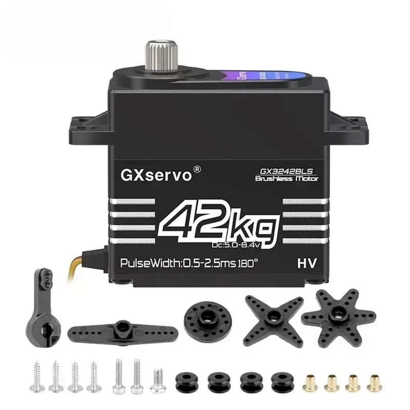 

42KG Digital Servo High Torque Metal Gear IP67 Waterproof 180 Degree for 1:8 1:10 TRX6 Scx10 RC Crawler Car Robot YP3242MG
