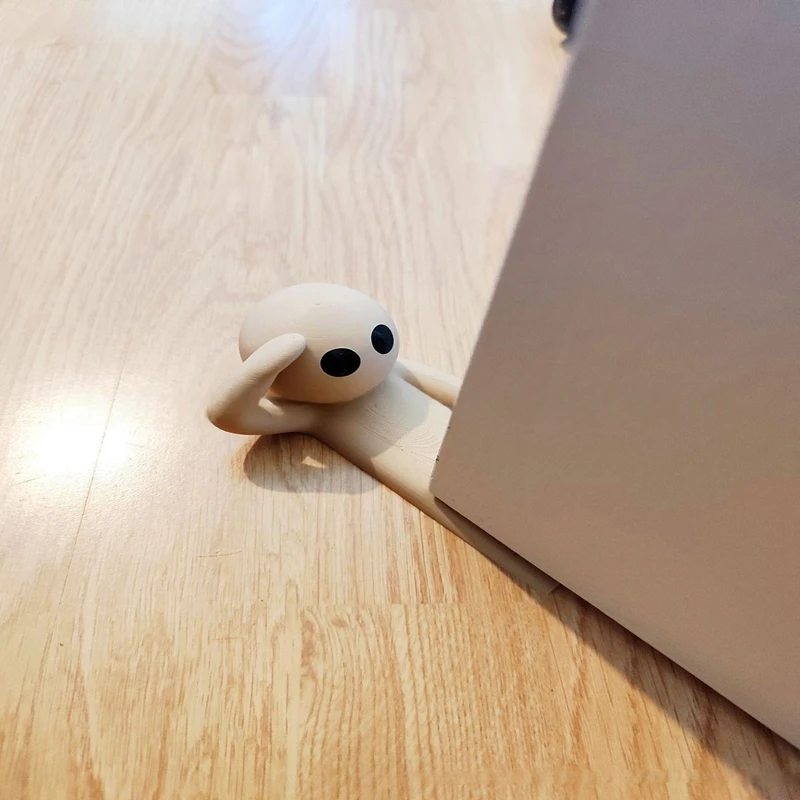 Tope de puerta con paquete de emoticonos lindo impreso en 3D, Tope de puerta humorístico y divertido, cojín de puerta, decoración de puerta anticolisión