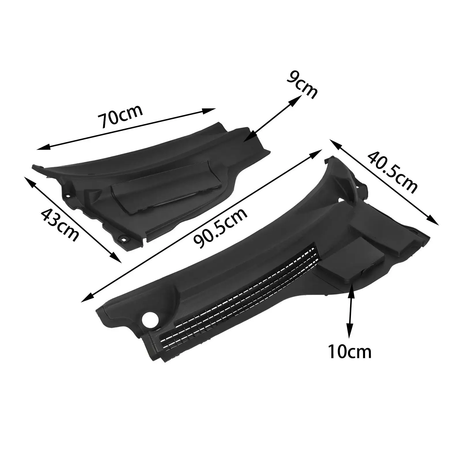 Windshield Wiper Side Panel Fender Protector Black ABS Car Accessories for BMW Mini Cooper S Convertible Clubman 2009-2015