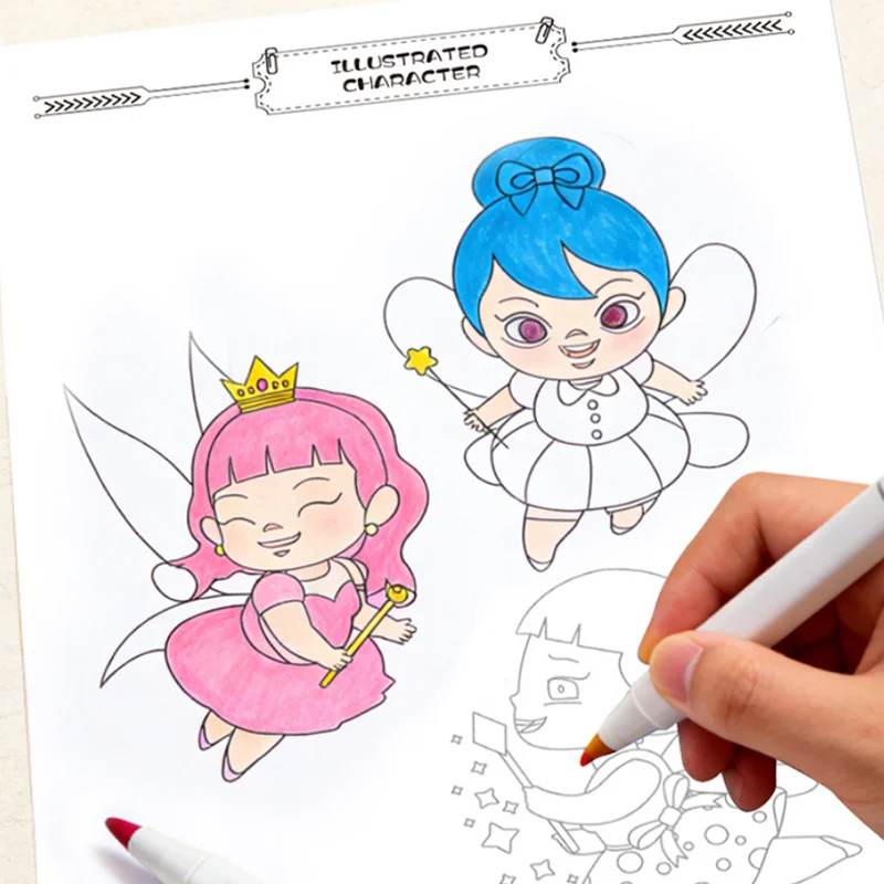 Kids Line Drawing Tracing Book Montessori Early Learning Sketch & Coloring Books for Toddlers & Preschoolers