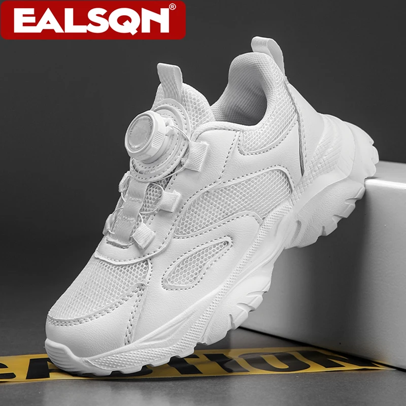 รองเท้าเด็กสีขาว รองเท้ากีฬาเด็ก กันลื่น น้ำหนักเบา รองเท้าวิ่งเด็กผู้ชายใส่สบาย รองเท้าลำลองพื้นนุ่มสำหรับเด็กผู้หญิง