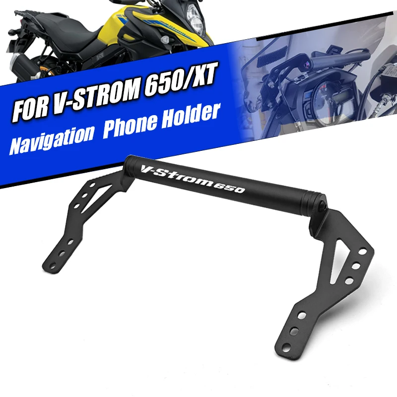 

Vstrom DL650 Phone Mount Bracket For Suzuki V-Strom 650 DL 650 2017 - 2024 2022 Navigation Windshield GPS Phone Holder Aluminum