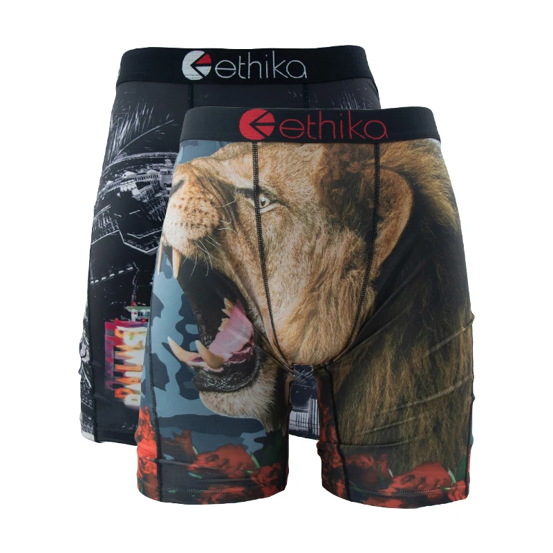 ETHIKA 2 ชิ้นชุดชั้นในชายตาข่ายระบายอากาศได้ดีเป้าบุรุษกางเกงผู้ชายกางเกงบ็อกเซอร์กางเกงบ็อกเซอร์ชายขนาดบวกกางเกงในกางเกง