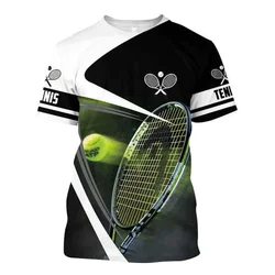 3D Outdoor Tennis Printed T Shirt Men Sports Quick Dry T-shirts Kid Fashion Streetwear Short Sleeves Summer Gym Harajuku Clothes
