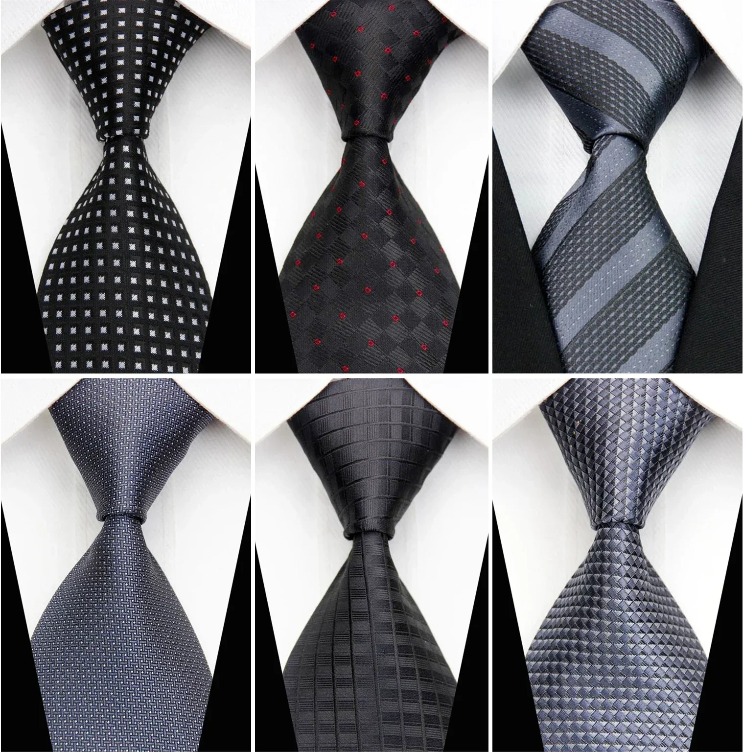 Corbatas de seda de moda para hombres y mujeres, accesorios de 3 \