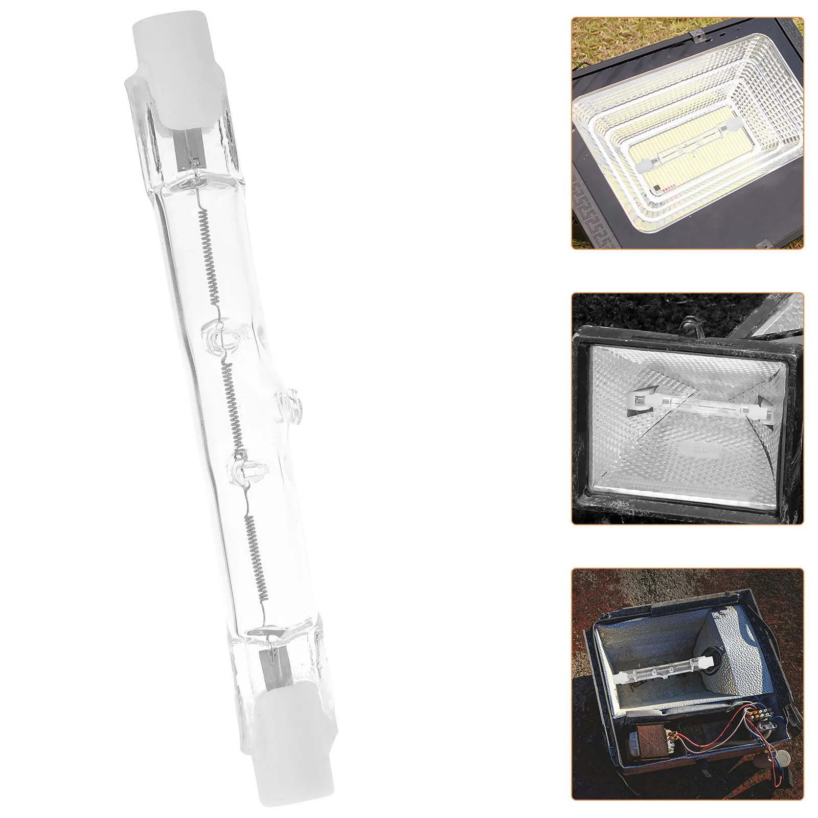 120W Halogen Light Tube R7s Floodlight Base Energy Efficient Dimmable Tungsten Lamp for Workplace Home Office Use