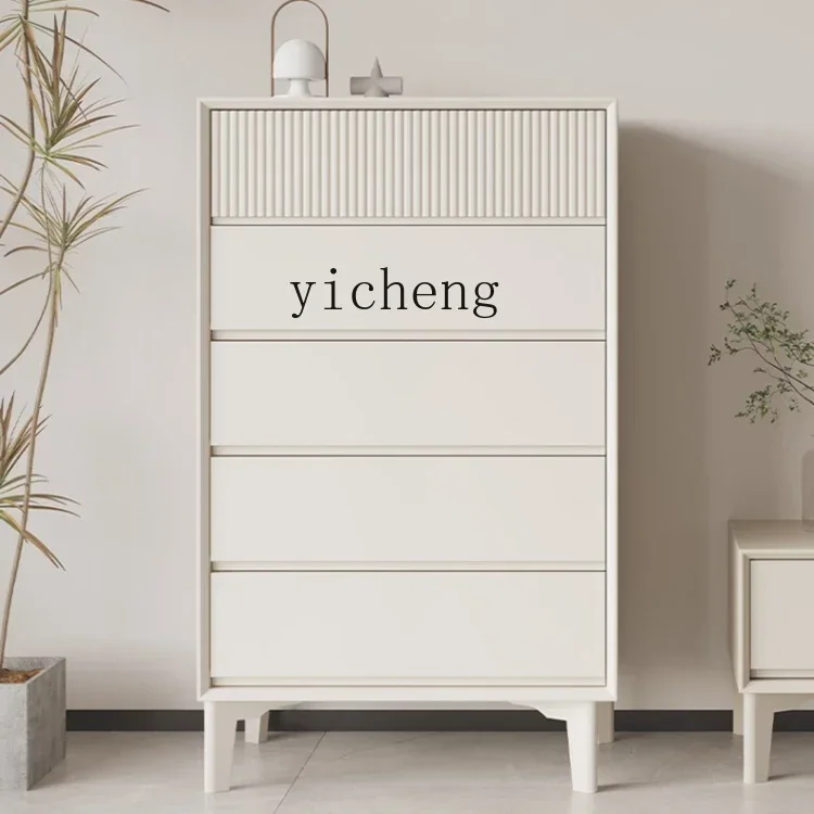 v5.29 cream wind bucket cabinet bedroom solid wood bucket cabinet storage cabinet