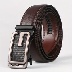 Versatile Men's Leather Belt With Micro Adjustable Feature, Ideal For Dressing Up Any Outfit, Great Gift Option For Any Occasion