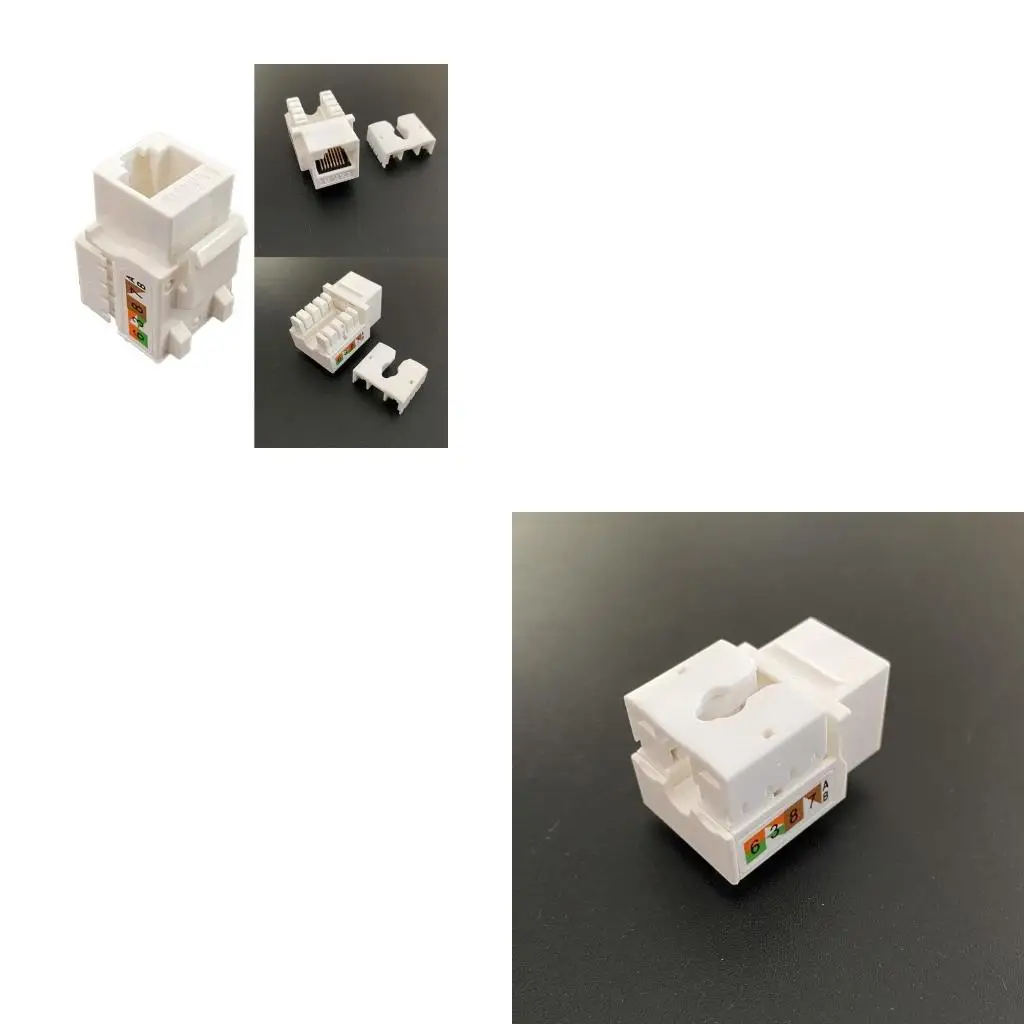 CAT6 Module Information Socket RJ45 Connector Adapter Keystone