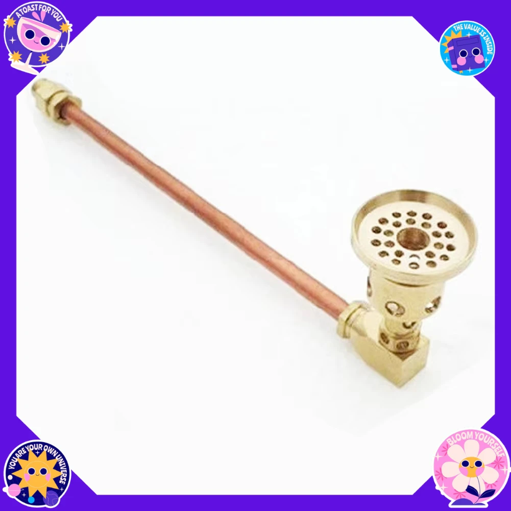 1pc For Small Burner Nozzle for Gas Stoves Copper Material Energy Saving Type 7 Stove Head 163x52x38mm Even Heat Distribution